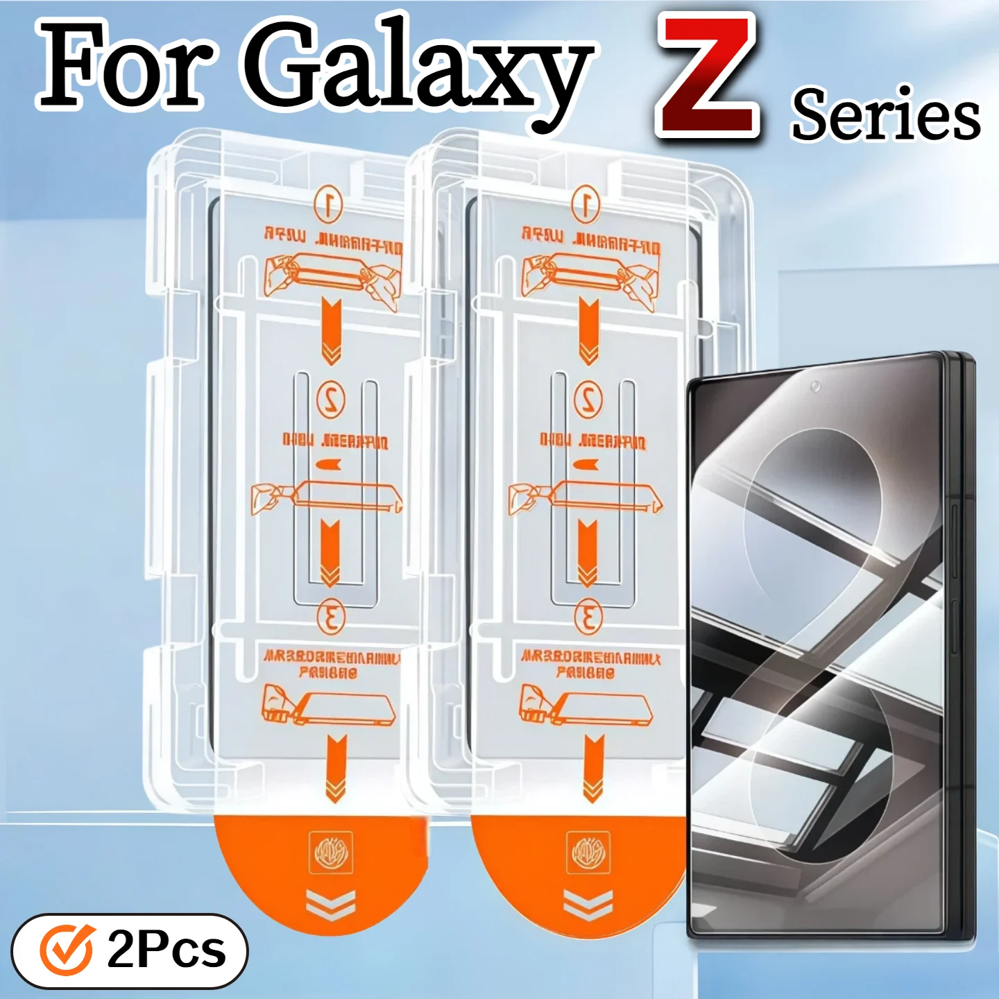 Instant Film Pack - 2-pack HD gehard glasfolie voor Galaxy