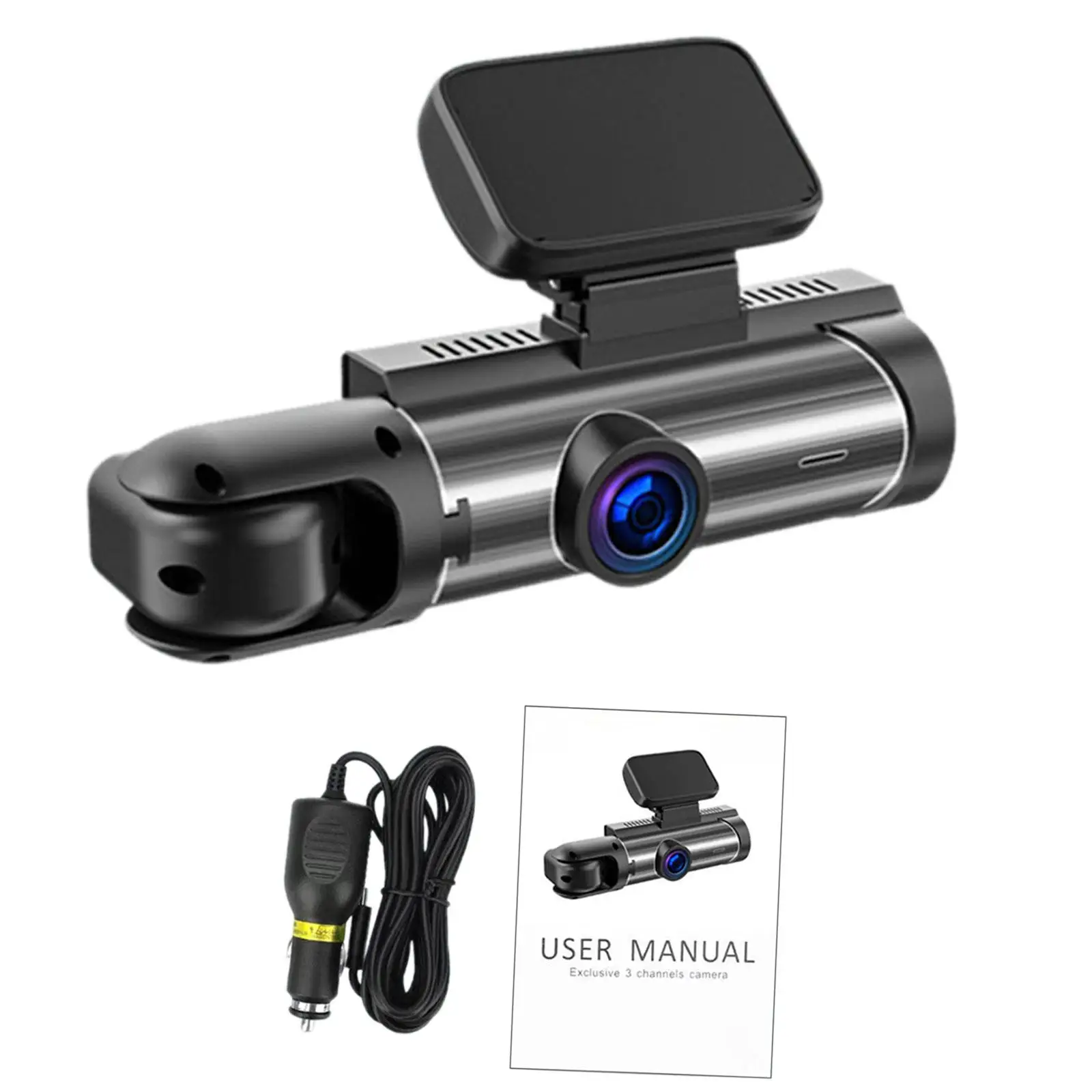 Dashboard Cam Dual Camera 3.16 Inch IPS Screen Car Dashcam 24 Hour Parking Mode for Car Security