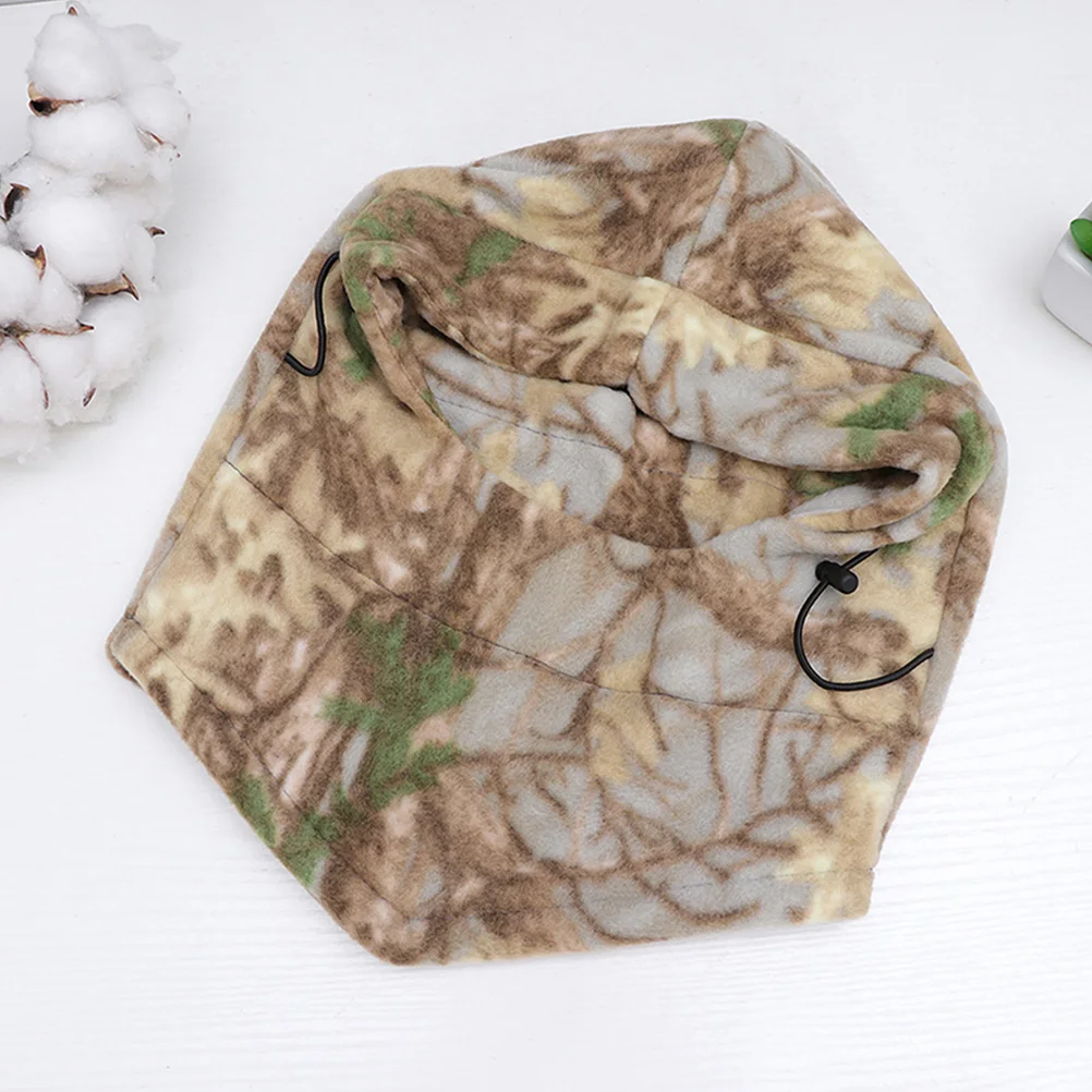 

Windproof Fleece Hood Thick Polyester Warm Mask for Winter Bike Riding Cover Anti Cold Head Facial Hood Enhanced Insulation