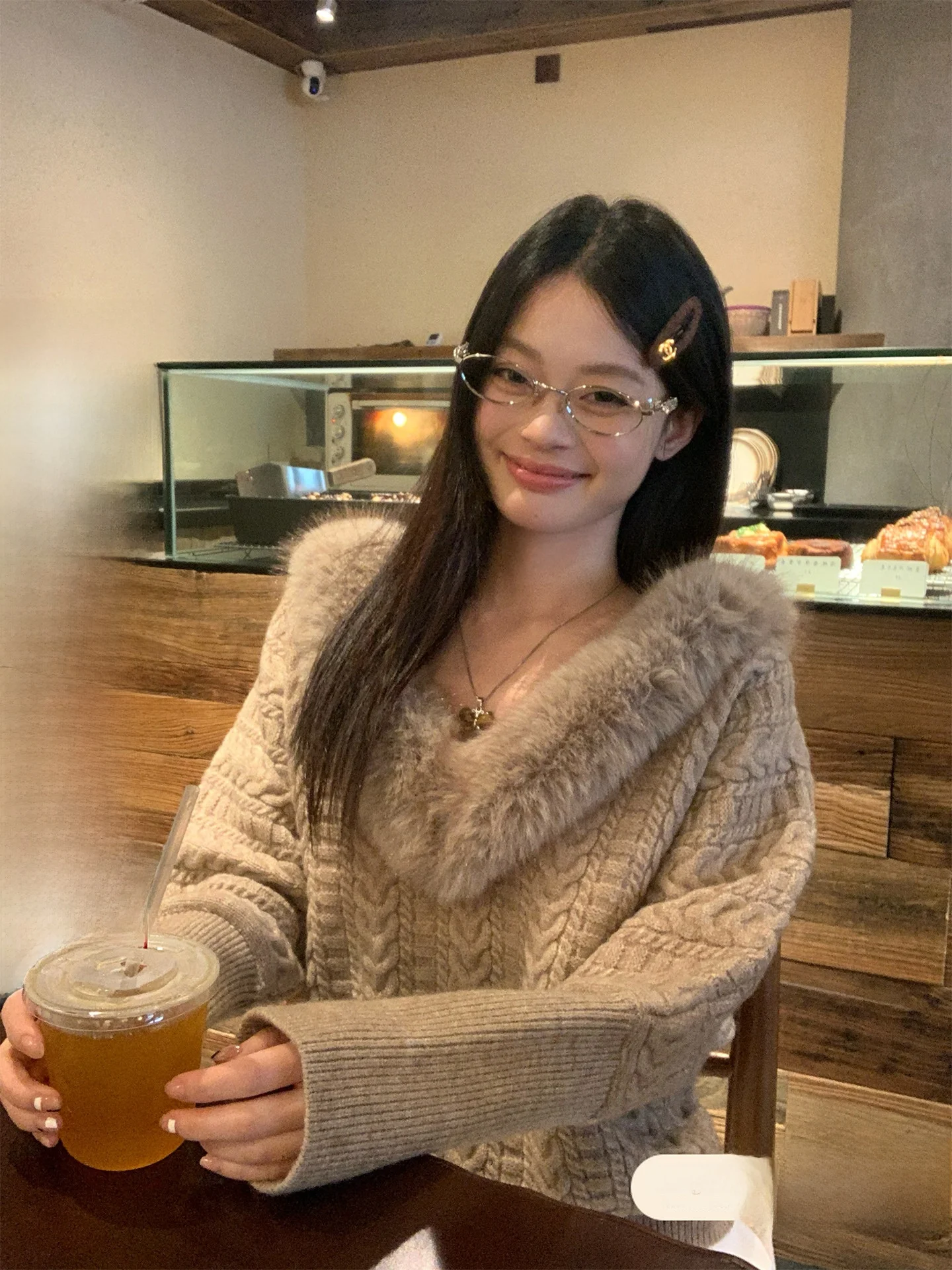 

Loose Casual Women's Knitted Sweater Batwing Sve V-Ne Korean Sle Winter Top Faionable Versatile Comfortable Leisure