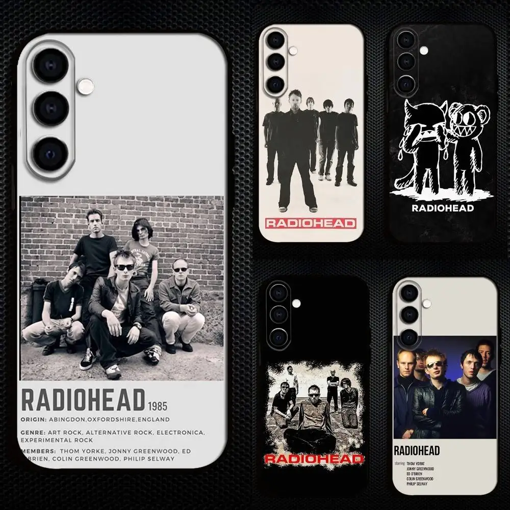 

R-Radiohead Rock Band Phone Case For Samsung Galaxy A73,A72,A71,A70,A53,A52,A51,Others Soft Black Cover