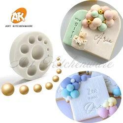 Verschiedene Größe Perlen Dekorieren Formen Food Grade Silikon Form Fondant Lieferungen Küche Backen Werkzeug Schokolade Seife Mould