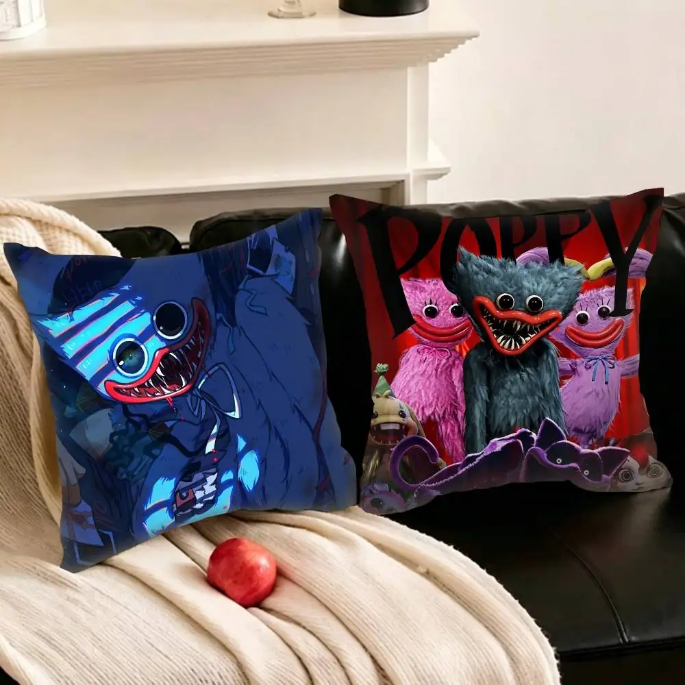 

Game H-Huggy Wuggy World Various Sizes Square Pillowcase For Car Home Bedchamber Decor