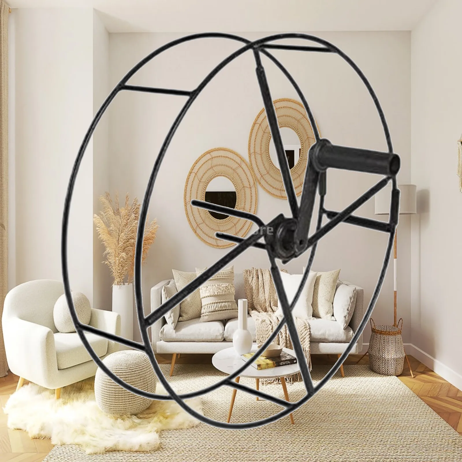 Garden Hose Reel Cart Winding Tool Manual Hand Crank Lightweight Hose Reel for Lawn Watering Irrigation Outside