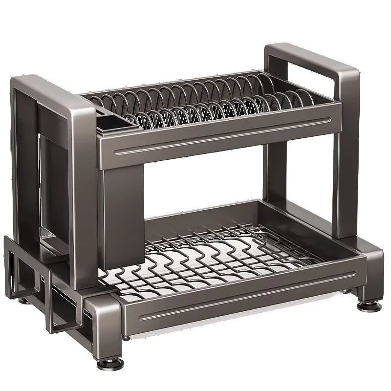 

Dish drain rack, kitchen multi-function dish rack