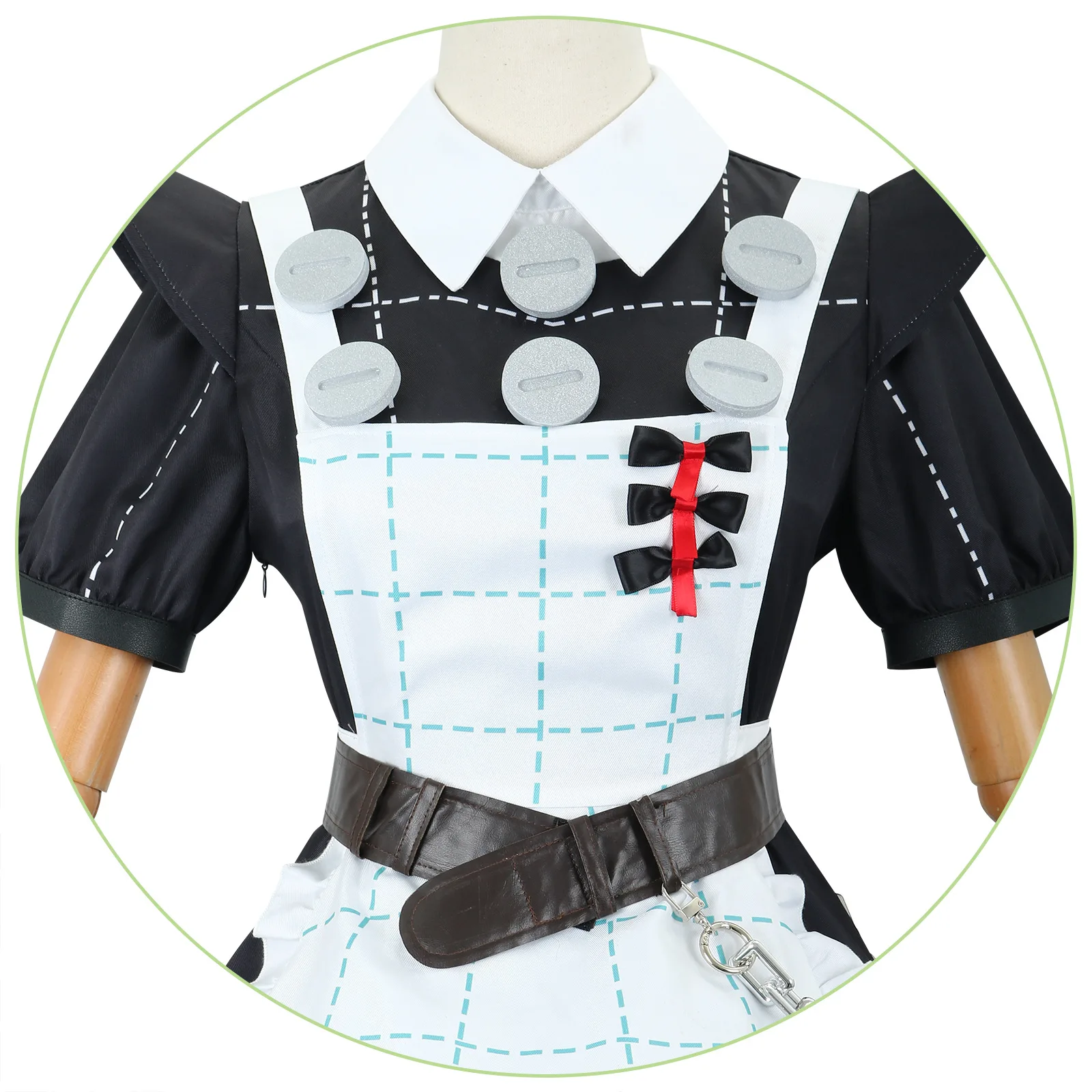 Disfraz de Cosplay de Corin Wickes, juego de rol de zensless Zone Zero Maid, uniforme de Cosplay, peluca, vestido de fantasía, juego de rol para Halloween, mujeres y niñas