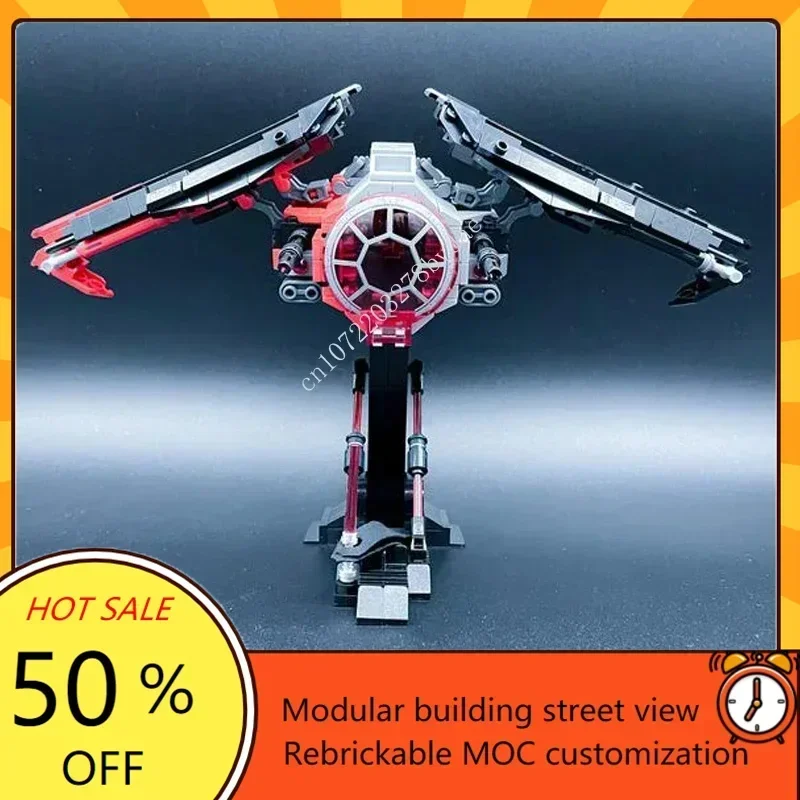 632PCS Customized MOC Space Battle TIE Raven Fighter Laser Cannon Technology Custom Puzzles  DIY Assembly Toys Christmas Gifts