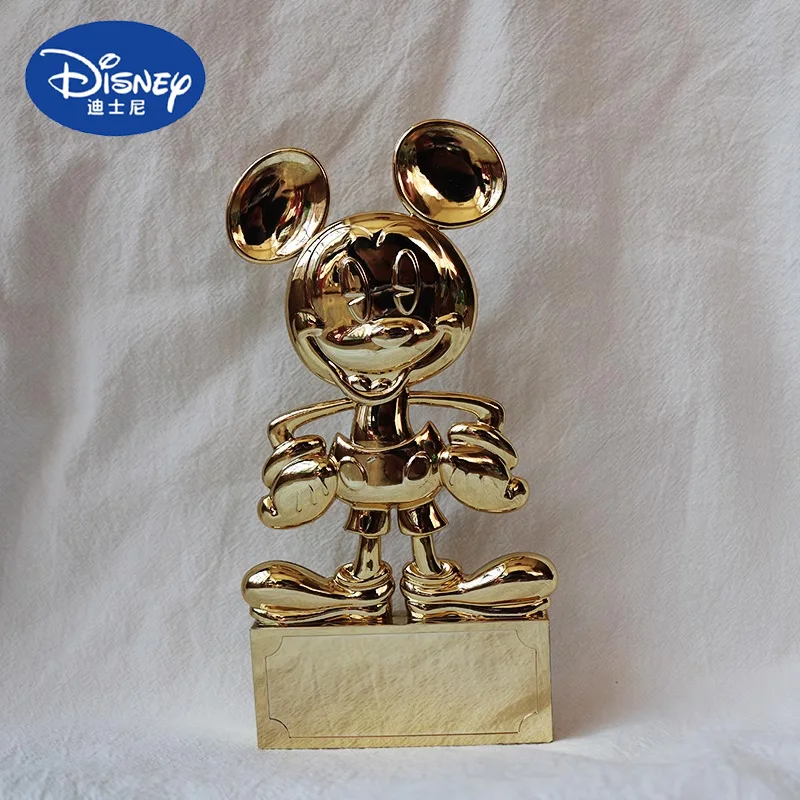 Kawaii Disney Golden Mickey Action Figure Toy Anime Dolls Key Anime Dolls Desktop Ornaments Collection Model Gifts For Kids Girl