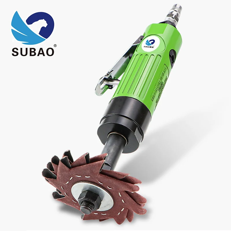

SUBAO pneumatic octagonal sandpaper machine woodworking carving polishing furniture seam burr sanding tool eight petal machine