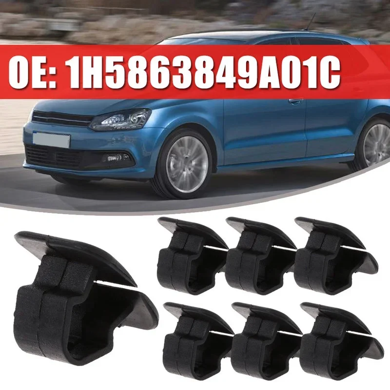 10pcs Car Hood Bonnet Insulation Clips 1H5863849A01C Rivet Retainers for VW Polo Tiguan Passat B5 B6 SEAT Leon 2 Skoda Octavia 2