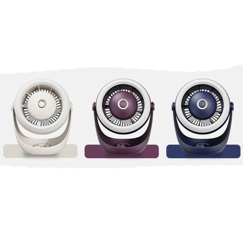 3-biegowy wiszący wentylator kempingowy Akumulatorowy wentylator biurkowy 1000 mAh wentylatorem USB oświetleniem LED