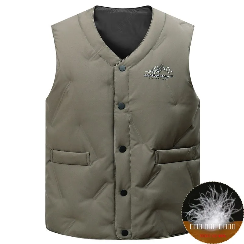 

Мужской пуховый жилет: теплая верхняя одежда с флисовой подкладкой, однослойный, можно носить как куртку или отдельно, зимний жилет