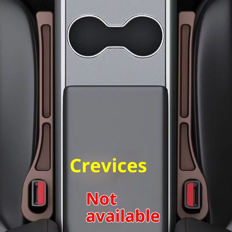 قطعتان من شريط توصيل فجوة مقعد السيارة، منتج أساسي للتخزين المقاوم للتسرب ومضاد للسقوط، صندوق تخزين داخلي للسيارة #2