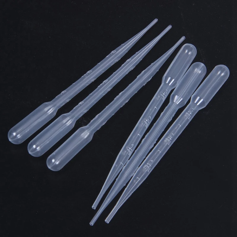 500PCS Graduated Pipettes Dropper Polyethylene (3Ml)