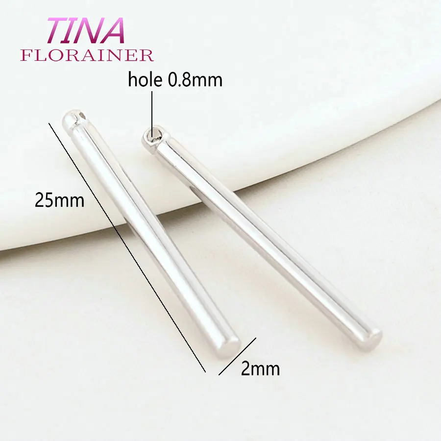 10PCS 25MM 30MM 35MM 18K Gold Farbe Messing Stick Charms Anhänger Schmuck Machen Liefert Diy erkenntnisse Zubehör – Detail 6