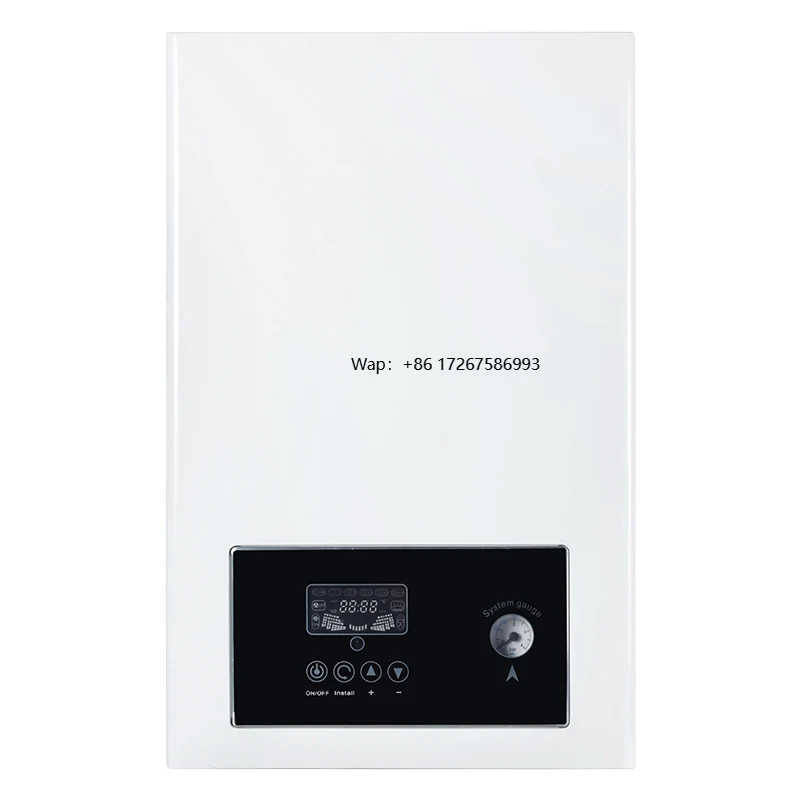 Wall-mounted enclosed system electric boilers for central heating and underfloor heating