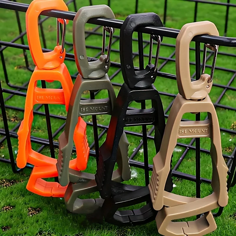 3Pcs Outdoor Multifunction Hooks Gloves Clip Hanger Working Gloves Clip Hooks, Molle Bag Accessories, Outdoor Gear Accessories