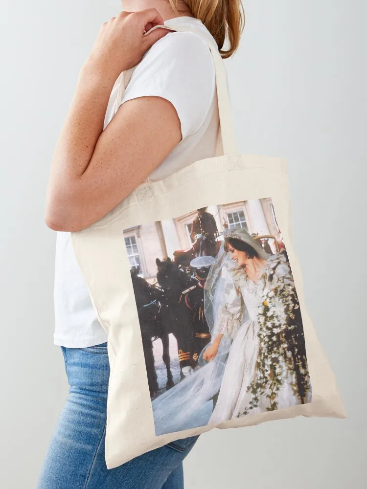 Princess Diana on her wedding day, 1981. Tote Bag Canvas bag for women sacs de shopping Shopping bags