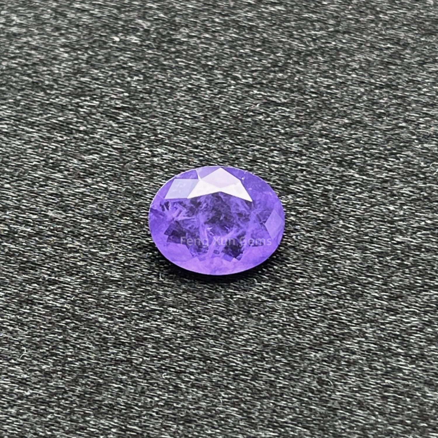 Wholesale Violet Loose Stone CBX25 3x4~12x16mm Oval Shape Cut Synthetic Crystal Glass Spliced Fusion Gemstone For Jewelry
