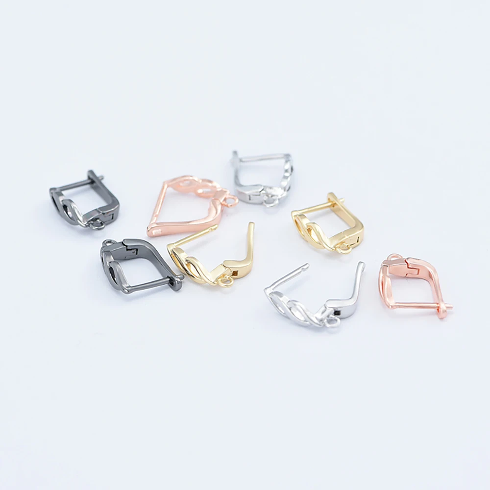 YANASI 2026 Neu 1 Paar Ohrringhaken, Antik-Bronze / 18K Vergoldetes Messing Ohrdraht für DIY Handgemachte Schmuckherstellung – Detail 6