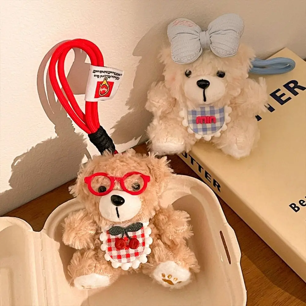 

Cute Cartoon Bear Exquisite Design High Quality Keychain Little Bear Shape Material Bear Stuffed Children