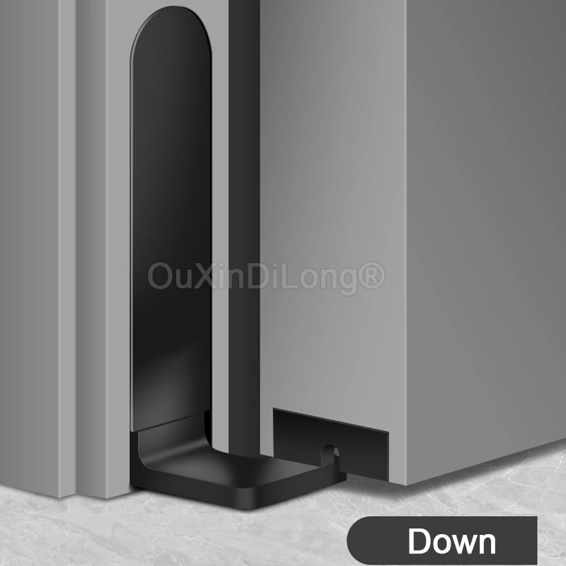 

304 Stainless Steel Heavy Duty Adjustable Door Hinges Invisible Hidden Door Pivot Hinges Install Up and Down Loading 80KG/Set