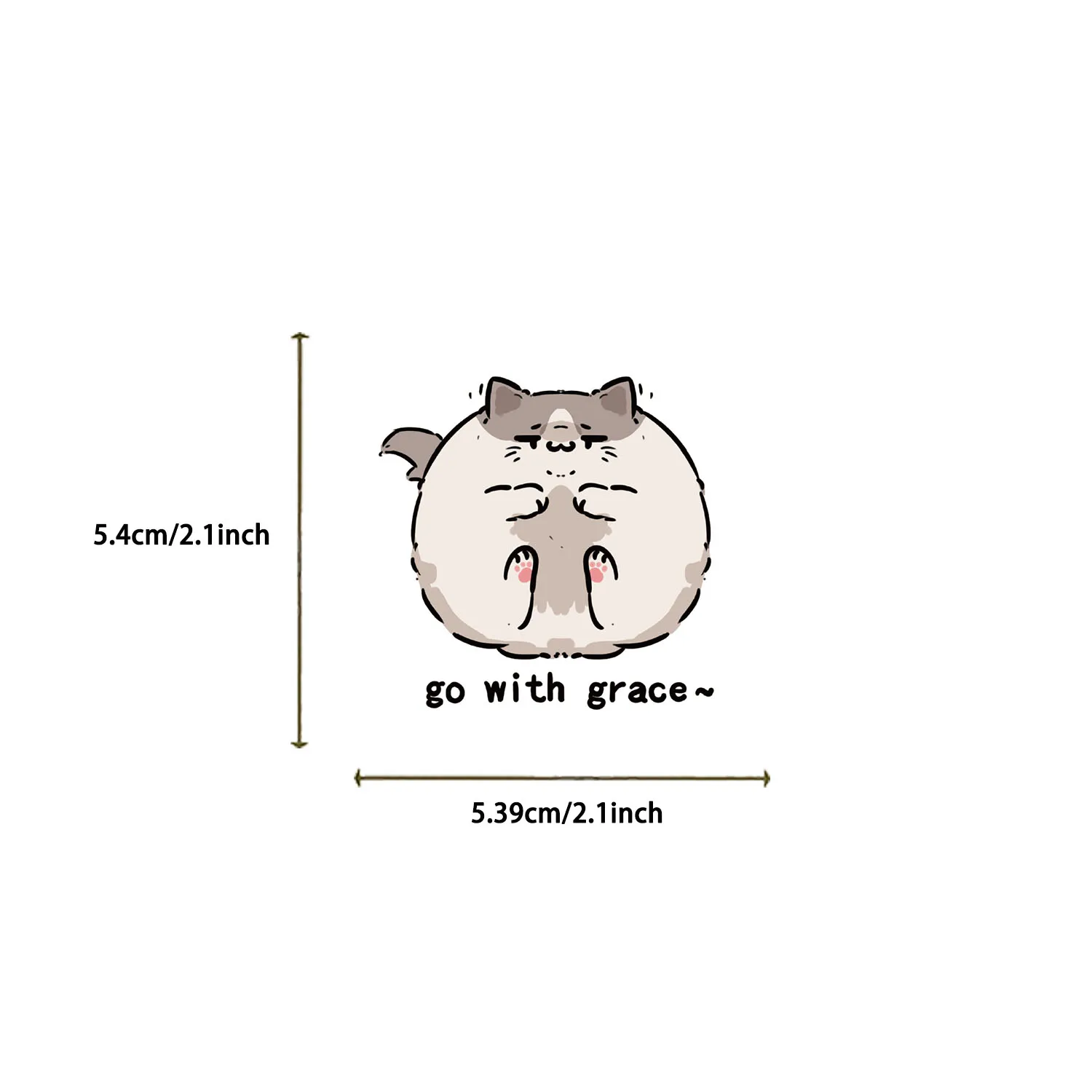 50pcs Encountering Kitten Stickers suitablefor Notebook computer Luggage  Refrigerator skate boards phone cases sticker