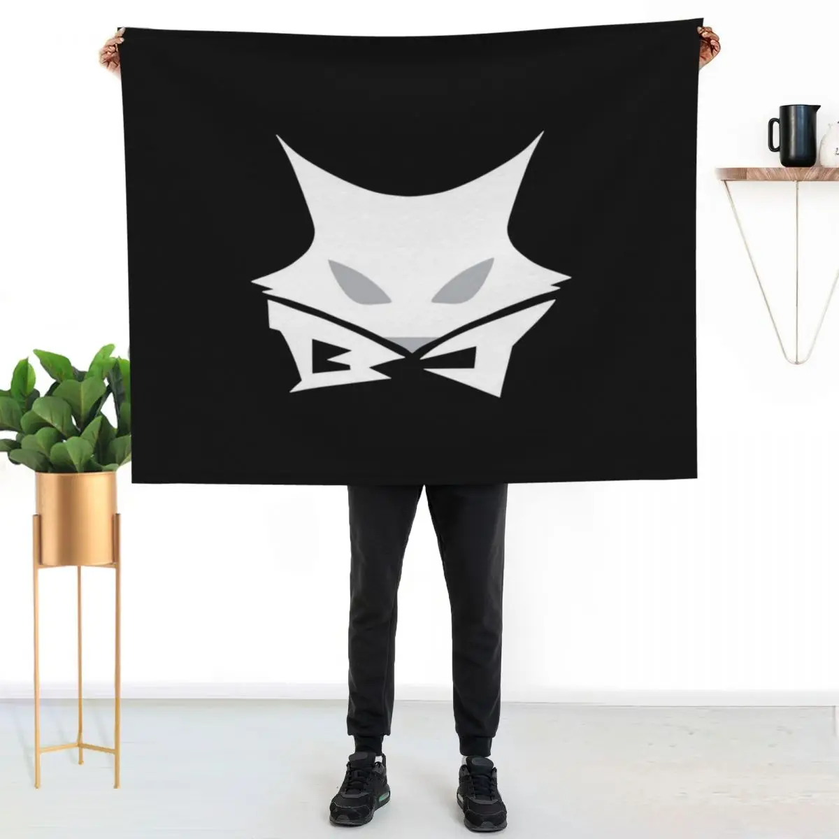 

MSBY Black Jackals Throw Blanket Anti Shedding Soft Fuzzy Blanket for Home