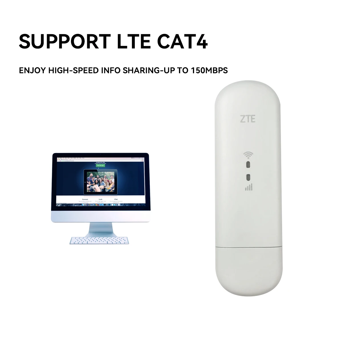 ZTE MF79U 4G LTE USB Pocket WiFi Router  Mobile Router Modem Portable Travel MiFi Hotspot 150Mbps Mobile Router Support 10 Users