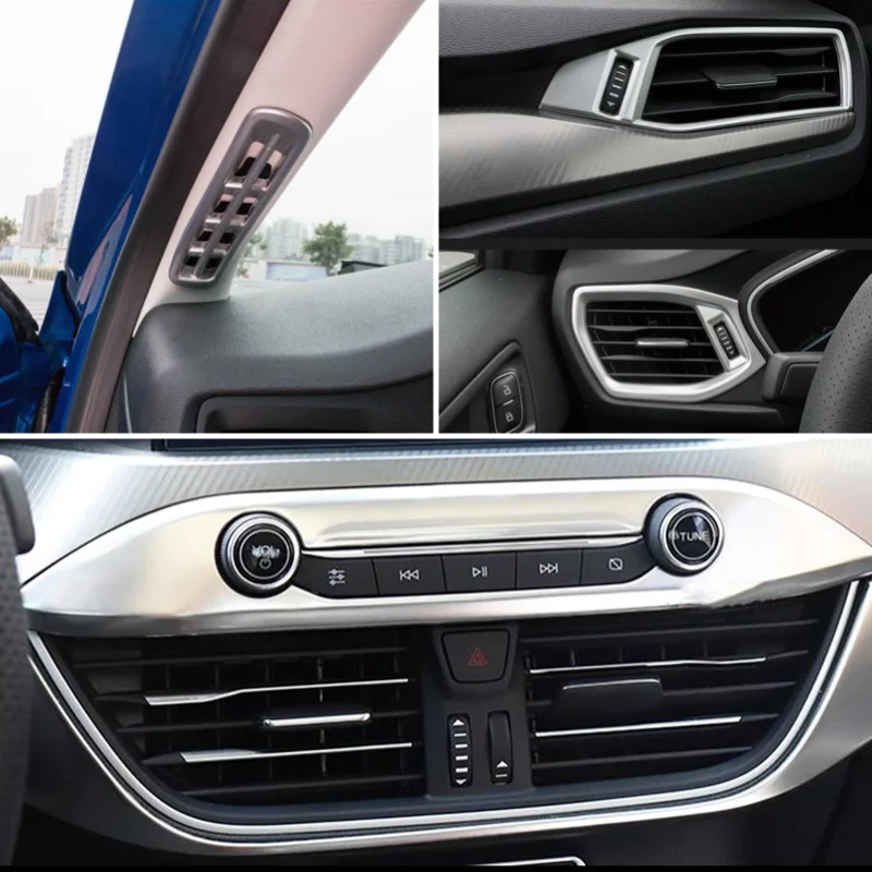 For Ford Focus MK4 ST Line 2019-2021 Car Interior Decorative Lines Automotive air conditioning vent decorative strip