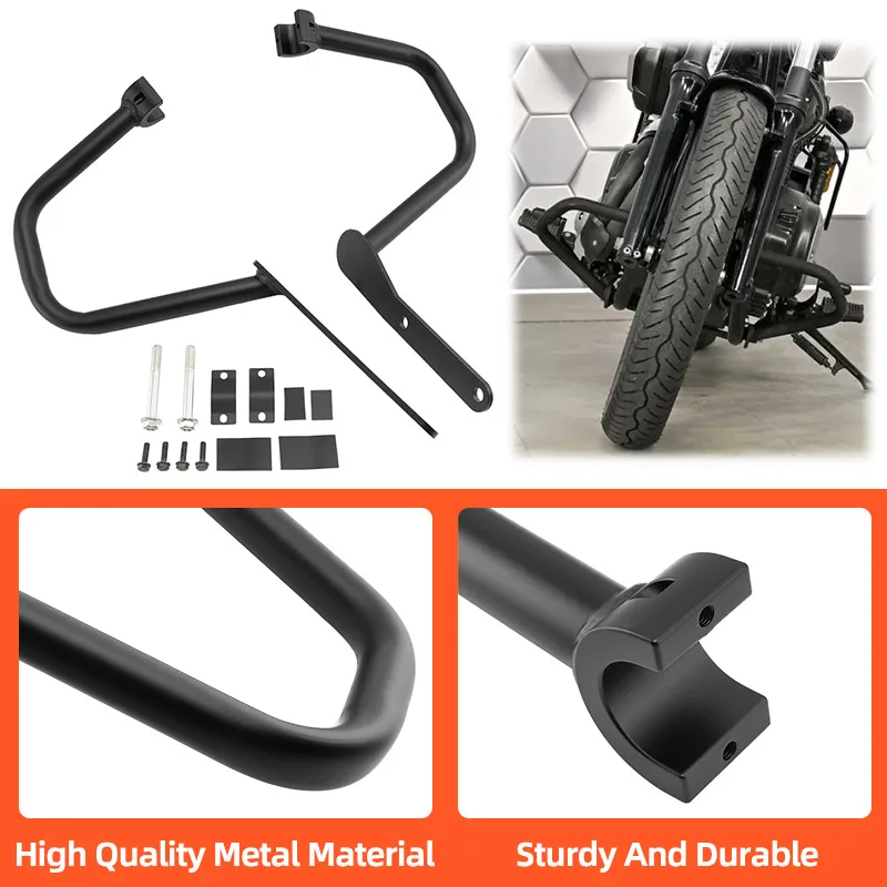 Akcesoria motocyklowe, orurowanie ochronne, osłona silnika, czarne, do Yamaha Bolt 950 XV950 XVS950 R-Spec 2013-2025