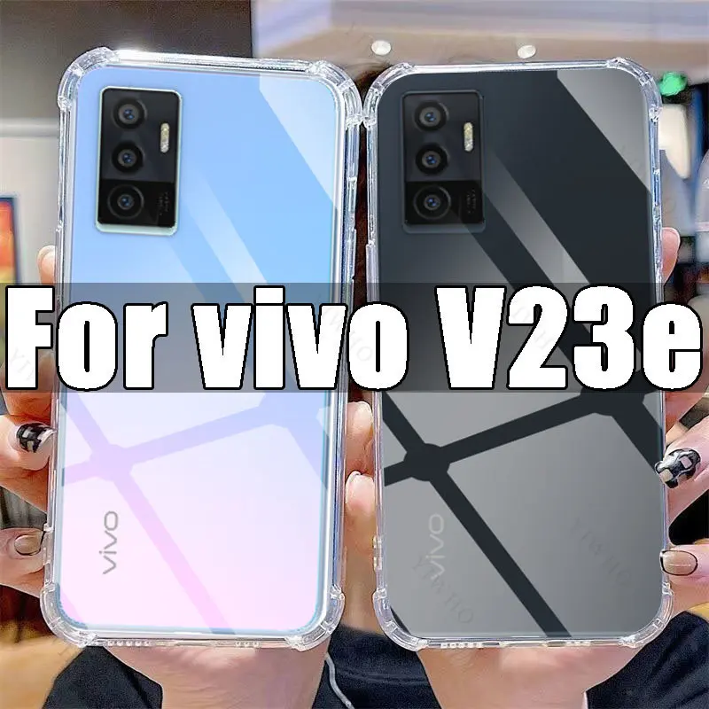 Clear Phone Case for Vivo V23e TPU Transparent Case for Vivo V 23 E V23 23e 6.44