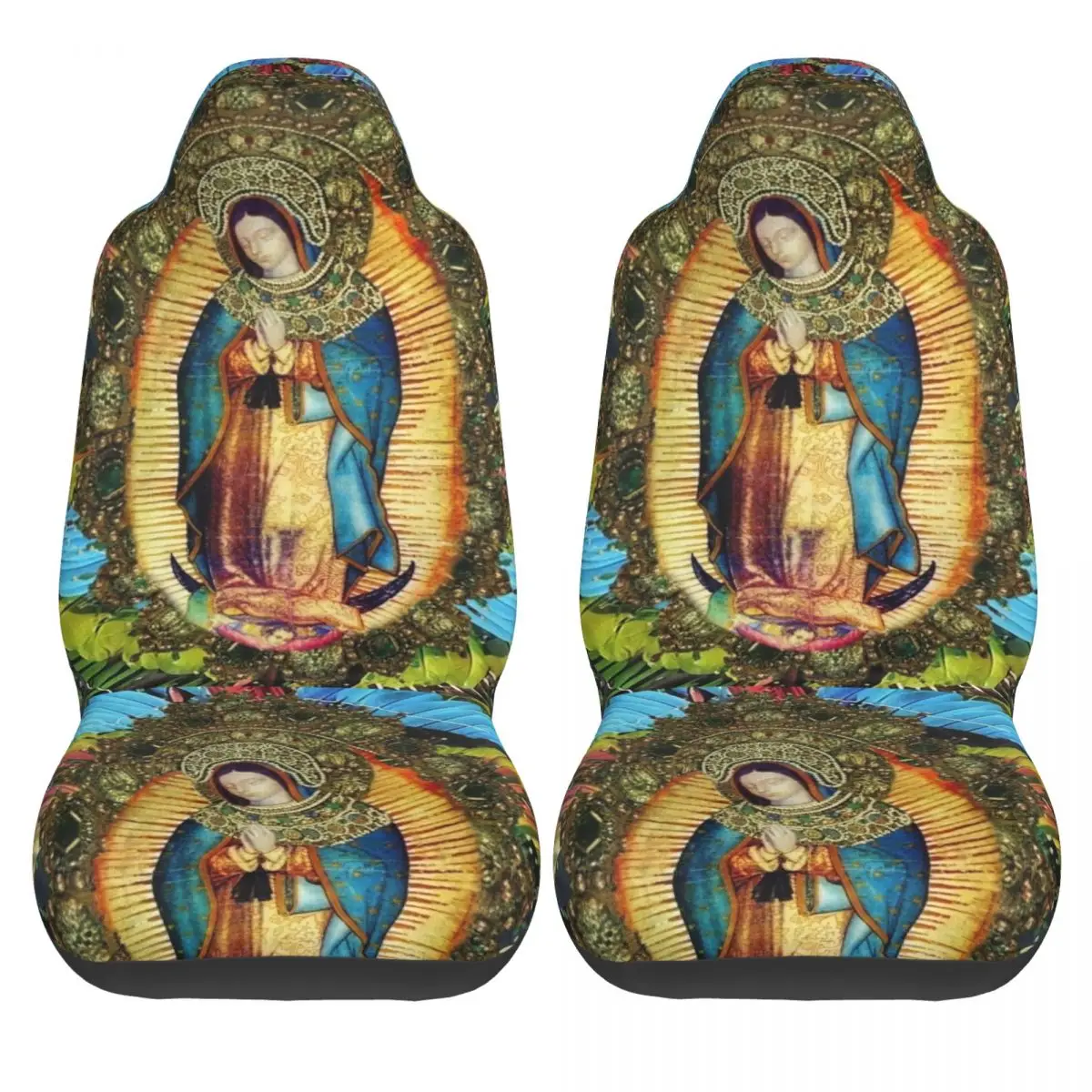 Our Lady Of Guadalupe Universal Car Seat Cover Waterproof AUTOYOUTH Virgin Mary Aztec Car Seats Covers Polyester Seat Protector