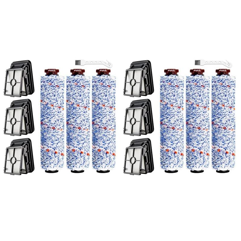 2025-2X cepillo de rodillo multifuncional + piezas de filtro para Aspiradora Robótica Bissel Crosswave 1866 1868 1785 2306