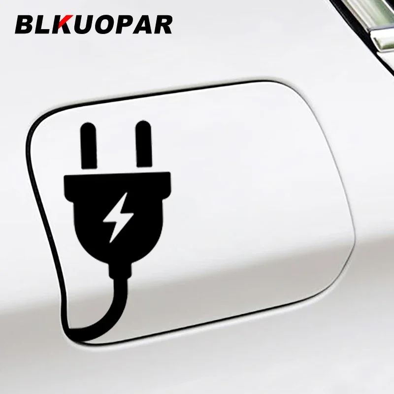 BLKUOPAR Electric Plug Lightning Sign Car Stickers RV Vinyl Personality Creative Decal Waterproof Sunscreen Graphics Car Goods