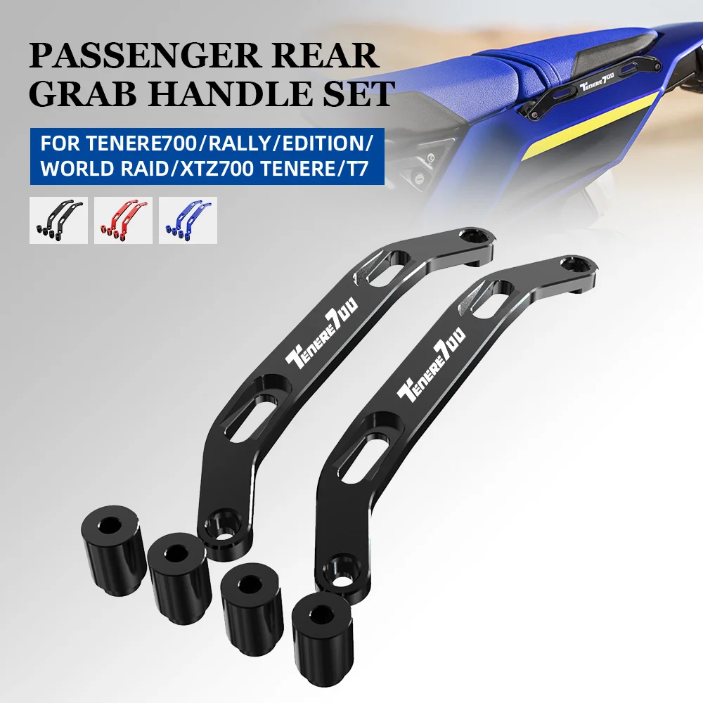 

For YAMAHA TENERE700/RALLY/EDITION/WORLD RAID/XTZ700 TENERE/T7 Passenger Rear Grab Handle Set Motor Accessories TENERE XTZ 700