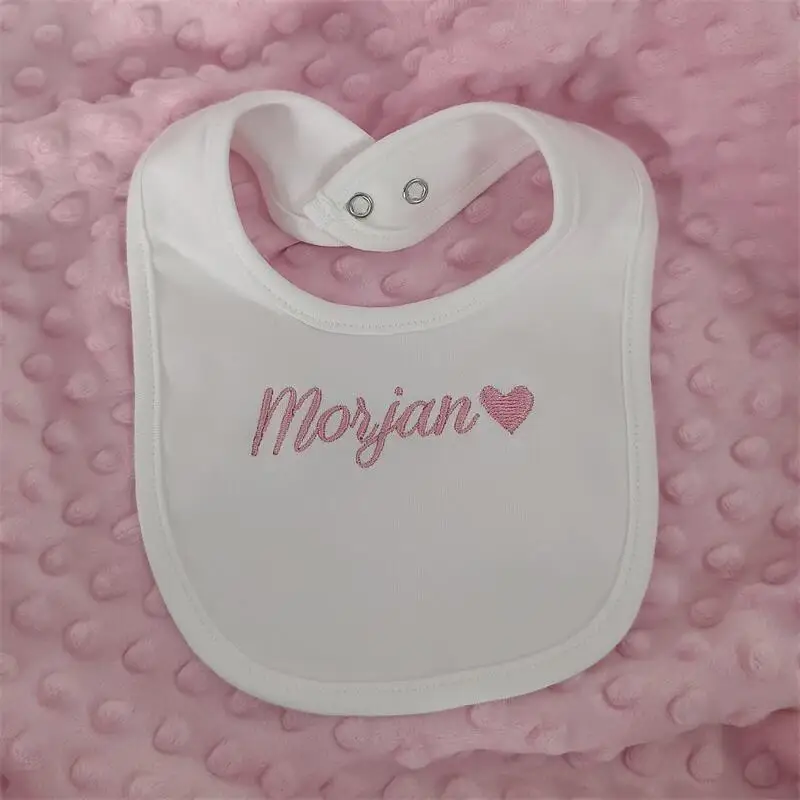 Bavoir en coton personnalisé avec nom pour bébé, serviette de salive pour nouveau-né, cadeau d\'anniversaire amusant pour garçons et filles, cadeau