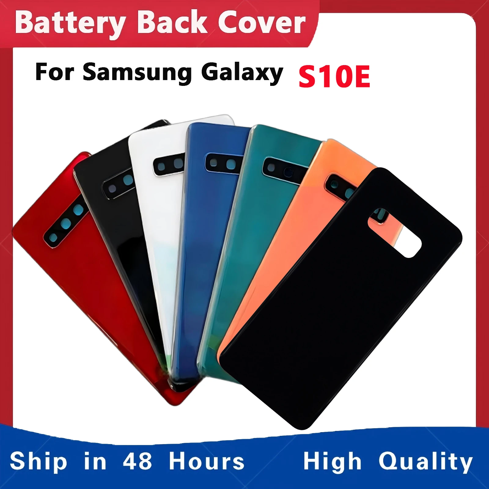 

A+++ Back Glass Cover For Samsung Galaxy S10e Replacement Rear Glass For Samsung Galaxy S10E With Camera Lens