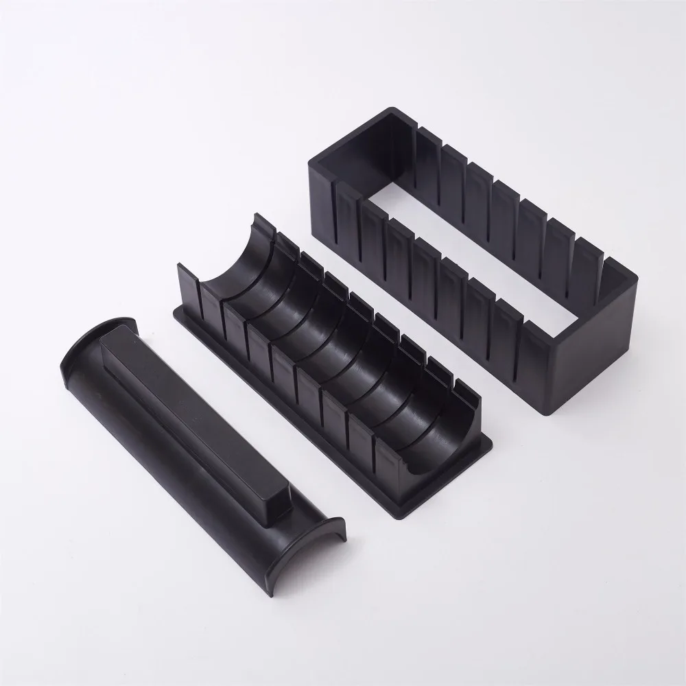 3 unids/set fabricante de Sushi japonés 2 formas Kit para hacer Sushi rollo molde de arroz DIY herramientas de cocina para Sushi accesorios de utensilios de cocina