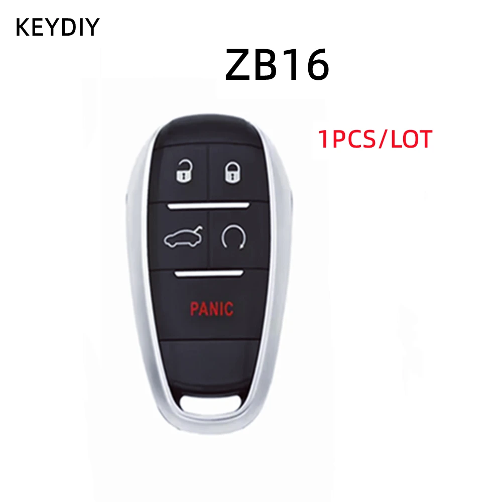 

1PCS KEYDIY ZB16 5 Buttons KD Remote Universal Smart Car Key Accsesories for KD-X2 Generator Tools Fits 2000 Models