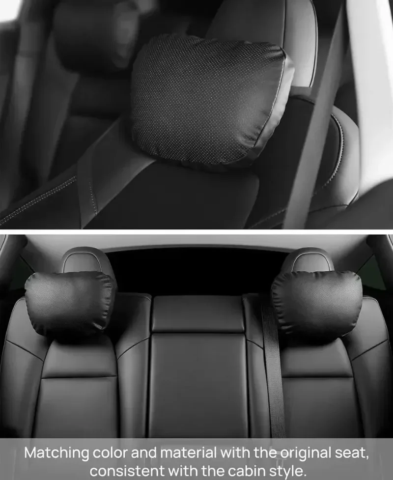 Suede Comfortable Headrest Neck Pillow For Tesla Highland Model 3/Y Model S Model X Accessories Car Neck Pillow for Traveling