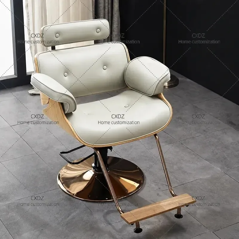 Modern Simple Salon Massage Chair Wholesale Beauty Salon Barber Shop Hair Rotating Lifting Chair Cross-border Household Use