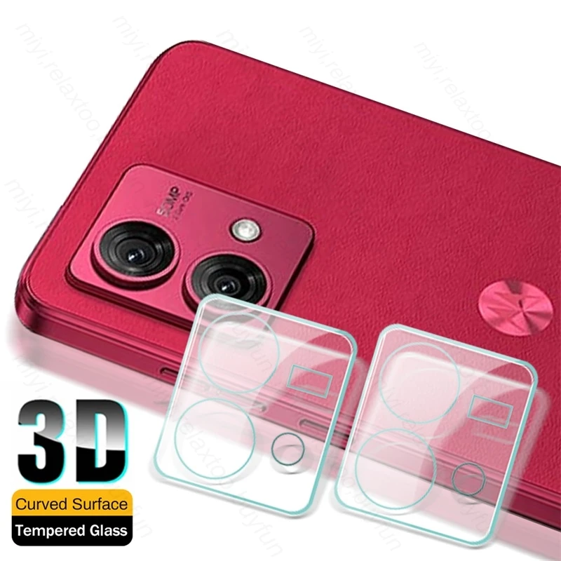 2PCS 3D Curved Tempered Glass Camera Lens Protector Case For Motorola Moto G84 G54 5G G14 G24 Power 4G G 84 54 24 14 MotoG84 Cap