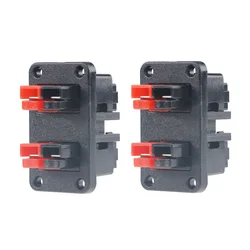 45A 600V Plug Fixed Mounting Bracket Panel Power Single Pole 4-position Fixed Bracket Panel with 4Pcs Plug for Anderson