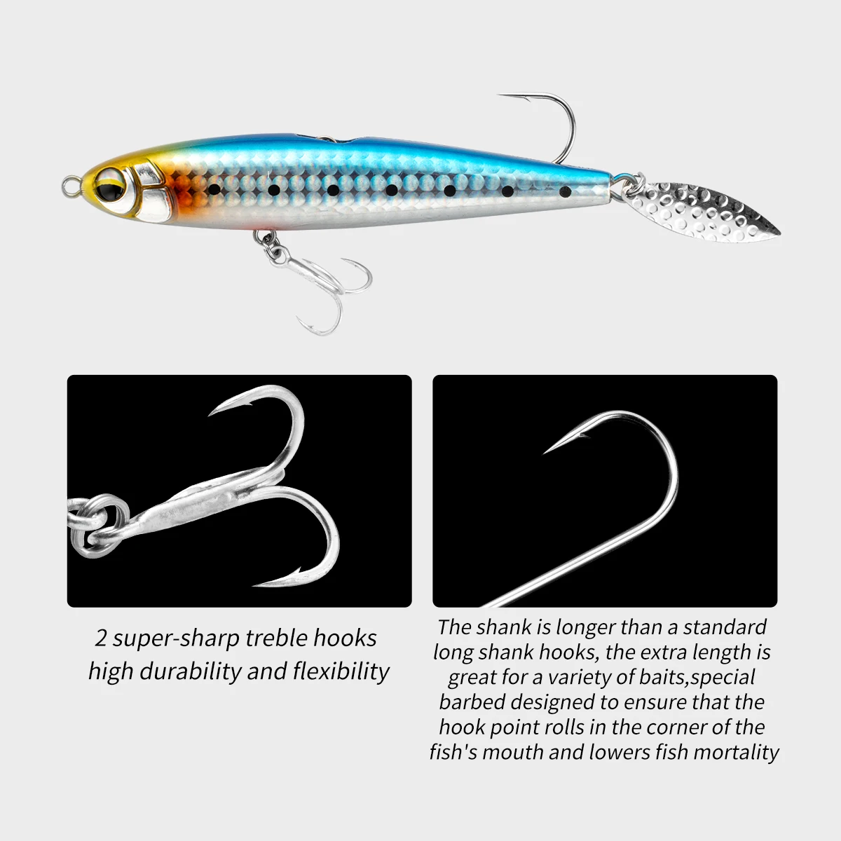 JOHNCOO Sinking Fishing Lure 85S 100S  Pencil 85mm 25g 100mm 30g Max 90m Long Casting pencil Saltwater Hard Baits