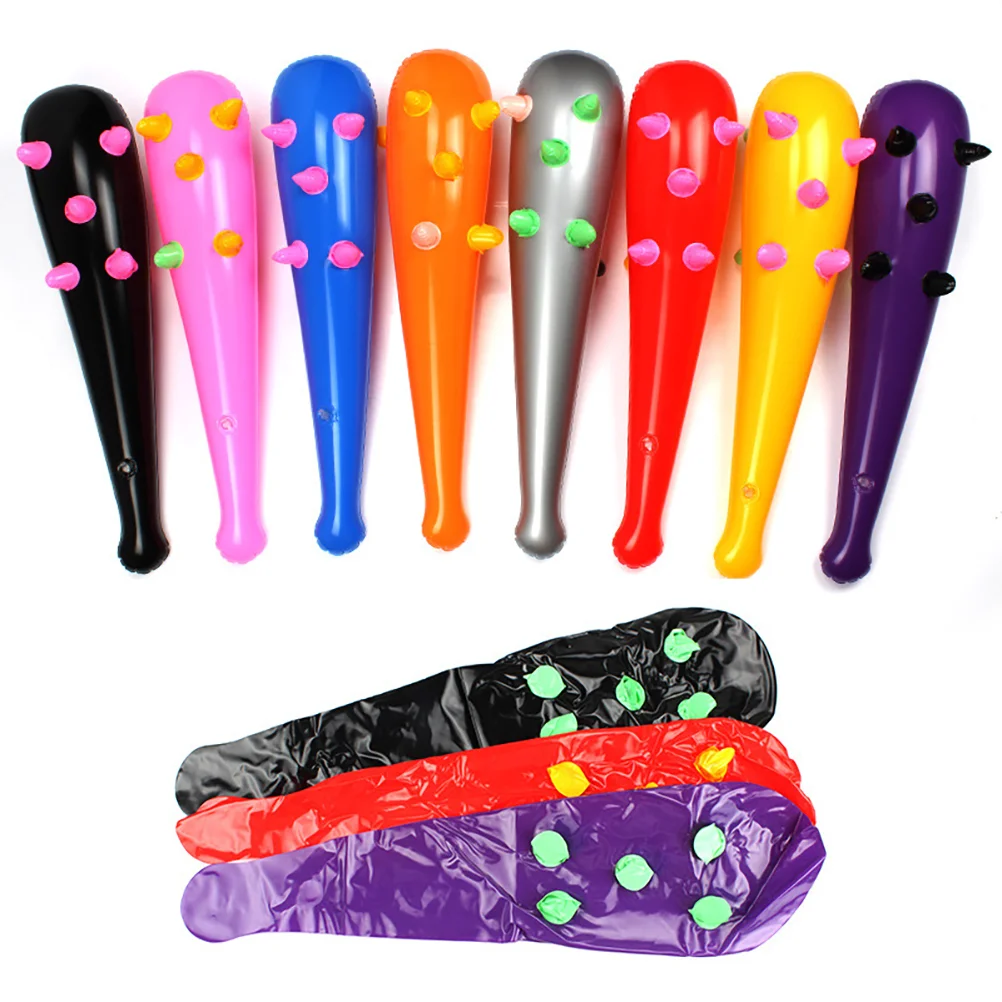 10 ชิ้น Party Supplies วันเกิดนกหวีดมือ Clapper Inflatable Stick Airhorn Sticks สําหรับเด็ก