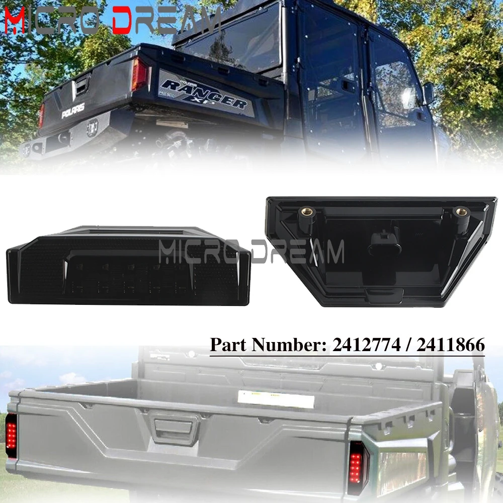 

For Polaris Ranger 570/900/1000/XP 1000 PRO XD CREW General 1000 4P EPS Tail Light Smoked Lens Tail Lights Assembly #2412774
