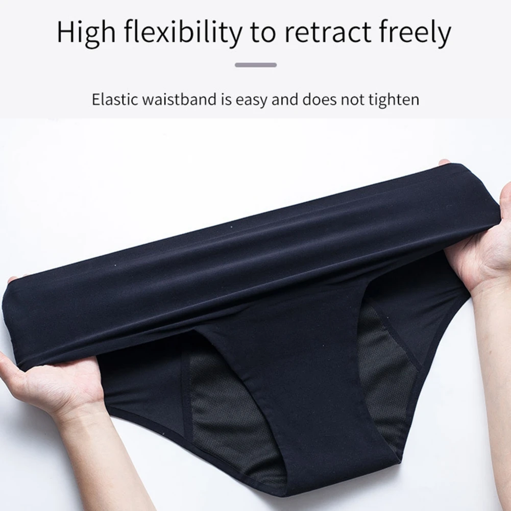 Elastic High Waist Non-marking Leak-proof Physiological Panties Women Four-layer Menstrual Postpartum Leak-proof Underwear