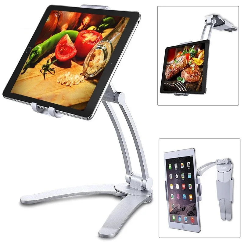 

Multifuncional Tablet Stand Wall Desk Mount Stand Metal Bracket Smartphone Support Foldable Holder for Phone Ipad Kindle Stand