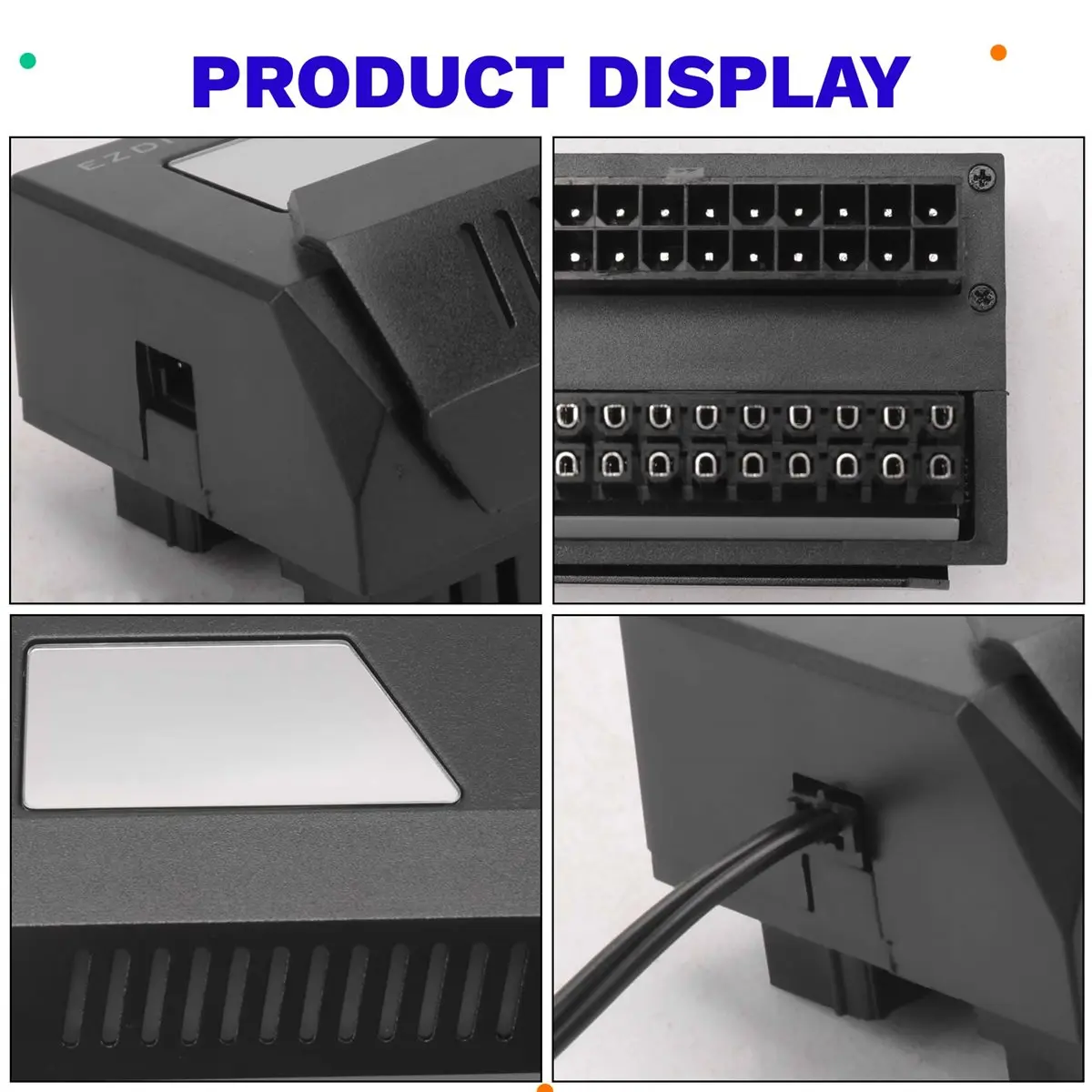 [A90P] ATX 24Pin Adapter 180 Degree ARGB Adapter 5V Synchronization for Desktop PC Motherboard DIY Computer Accessories Black